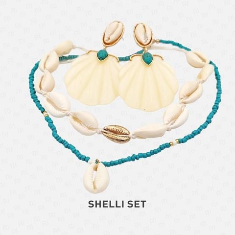 SHELLI Bộ vòng cổ và hoa tai