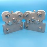  Cụm bánh xe kẹp khoan lỗ Zamilldoor- Ray 131 