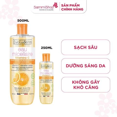 Evoluderm Nước tẩy trang Vitamin C
