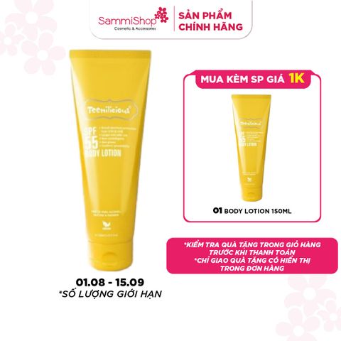 01.08 - 15.09 Teenilicious Dưỡng thể SPF 55 Body lotion 150ml
