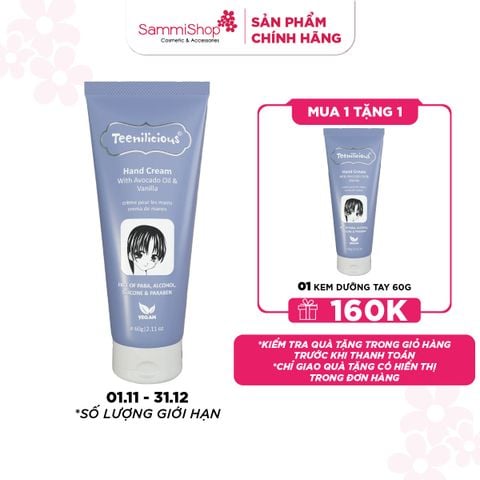 01.11 - 31.12 Teenilicious Kem dưỡng tay 60g