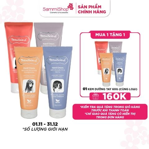 01.11 - 31.12 Teenilicious Kem dưỡng tay 60g