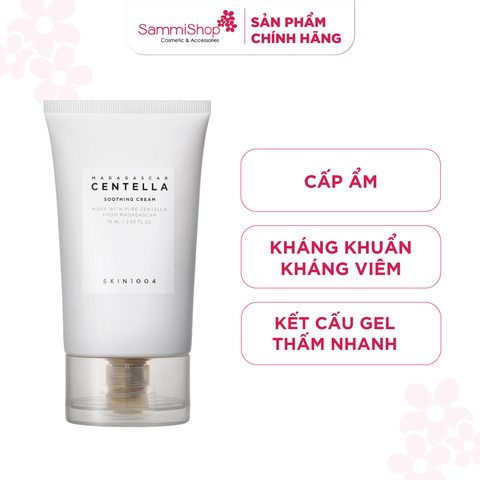 APP+WEB SALE GIỮA THÁNG 13-15/03 Skin1004 Kem dưỡng Madagascar Centella Soothing Cream 75ml