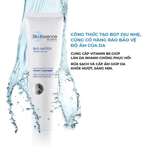 Bio Essence Sữa rửa mặt Bio Water B5 Foamy Cleanser 100g