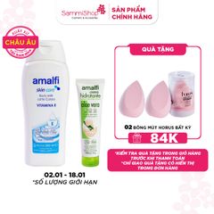 COMBO 02.01 - 18.01 Amalfi Kem dưỡng Aloe Vera Moisturising Cream 150ml +  Amalfi Sữa dưỡng thể 500ml BẤT KỲ