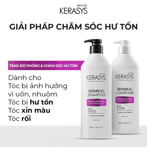 Kerasys Dầu gội Repairing Shampoo 600ml