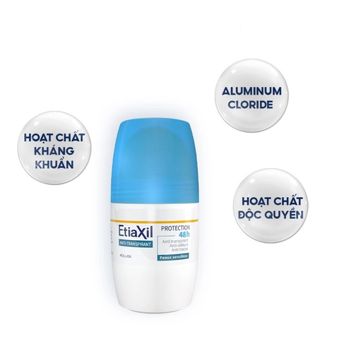 Etiaxil Lăn khử mùi Anti - Transpirant Protection 48h Peaux Sensibles Roll-on 50ml