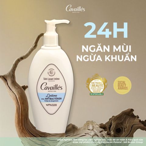 Cavailles Dung dịch vệ sinh phụ nữ L'intime Avec Antibactérien 250ml