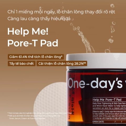 One-Day'syou Nước hoa hồng Help Me Pore-T Pad