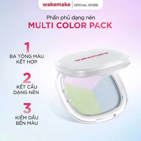 Wakemake Phấn phủ Stay Fixer Multi Color Pact 8.6g