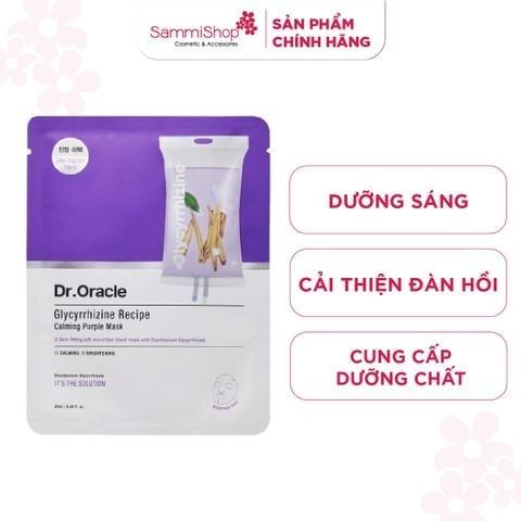 [date 4/27] Dr.Oracle Mặt nạ Glycyrrhizine Recipe Calming Purple Mask 22ml