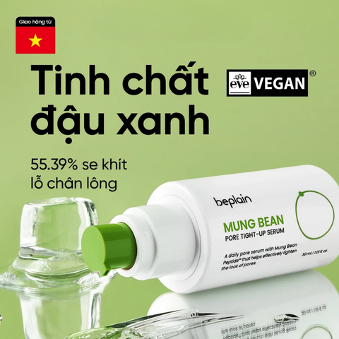 Beplain Tinh chất Mung Bean Pore Tight-Up Serum 30ml