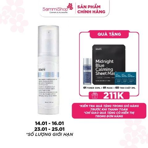 APP + WEB SPIKE DAY 14.01 - 16.01 Dear, Klairs Tinh chất Freshly Juiced Vitamin Charging Serum 30ml