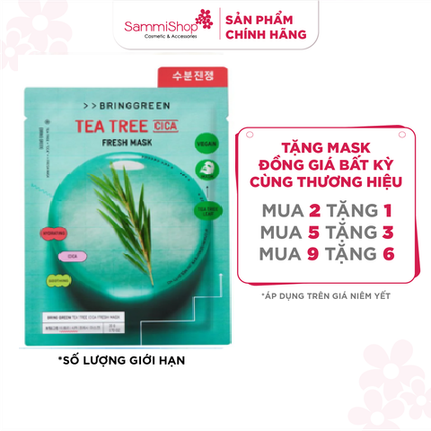 SALE TOÀN NHÃN 2.3-31.3 Bring Green Mặt nạ giấy Fresh Mask 20g