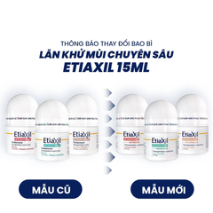 Etiaxil Lăn khử mùi da thường Detranspirant Extreme Peaux Normales Roll-on (Đỏ) 15ml