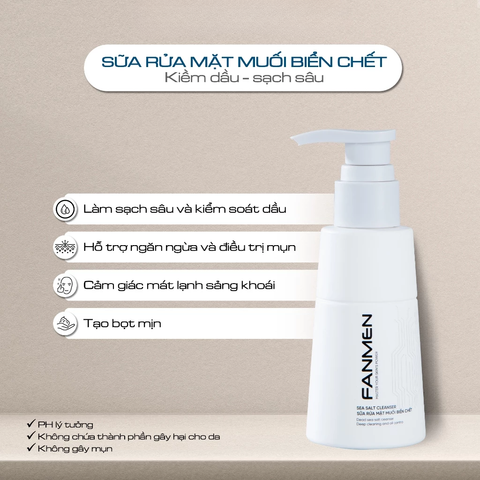Fanmen Sữa rửa mặt Sea Salt Cleanser 100ml