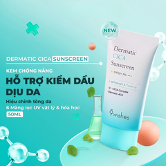9 Wishes Kem chống nắng Dermatic Cica Sunscreen SPF50+ PA++++ 50ml