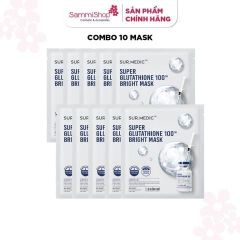 COMBO 03.11 - 02.12 Combo 10 mask Sur.Medic+ Super Gluthathione 100tm Bright Mask