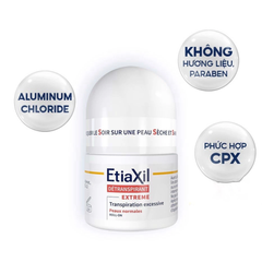 Etiaxil Lăn khử mùi da thường Detranspirant Extreme Peaux Normales Roll-on (Đỏ) 15ml