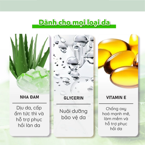 Evoluderm Gel tắm tinh chất nha đam 500ml