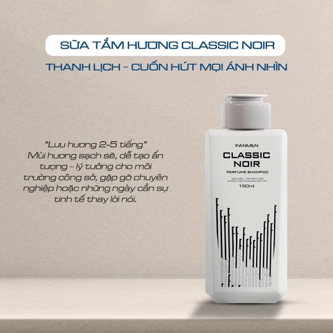 Fanmen Sữa tắm nước hoa Classic Noir