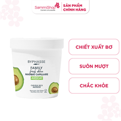 [date 7/2026] Byphasse Mặt nạ dành cho tóc  Family Fresh Délice Masque Capillaire Avocat Cheveux Secs 250ml