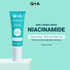Q+A Kem chống nắng Niacinamide Balancing Daily Sunscreen 50ml