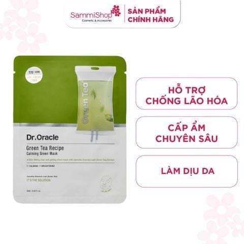 [date 4/27] Dr.Oracle Mặt nạ Green Tea Recipe Calming Green Mask 25ml