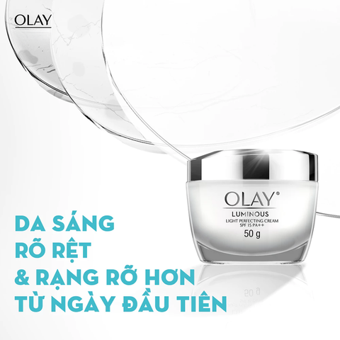 Olay Kem dưỡng ẩm trắng da ban ngày Luminous Light Perfecting Cream 50g