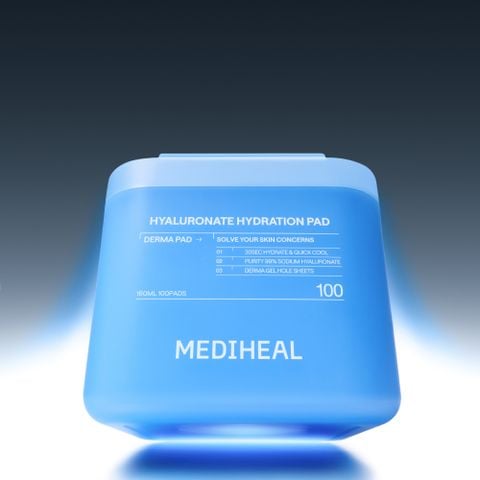 Mediheal Mặt nạ dưỡng da Hyaluronate Hydration Pad 160ml