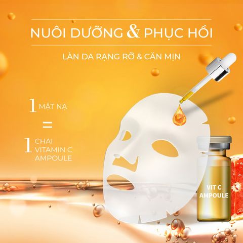 Bio Essence Combo Ba Mặt nạ Bio Treasure Vitamin C Mask 25ml