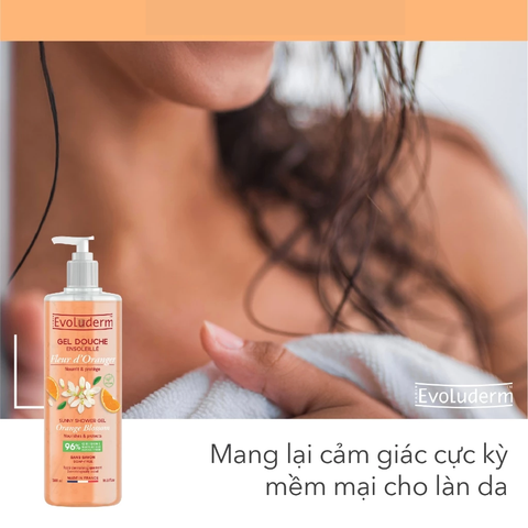 Evoluderm Gel tắm tinh chất Hoa Cam 500ml