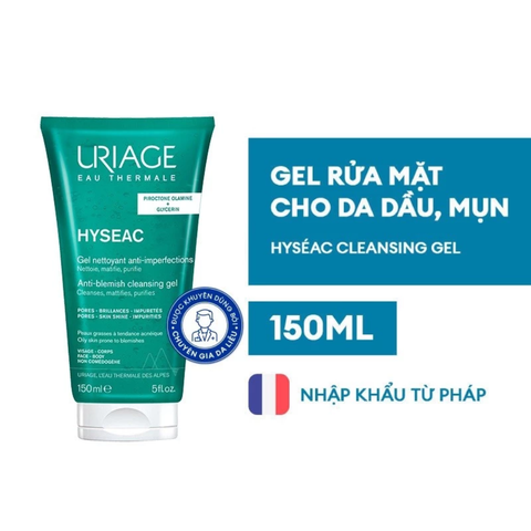 Uriage Gel rửa mặt Hyseac Gel Nettoyant Anti-Imperfections 150ml