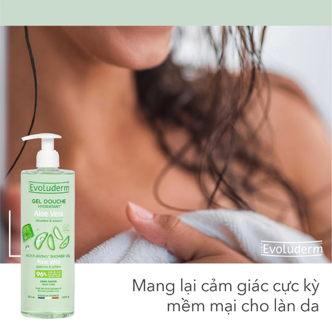 Evoluderm Gel tắm tinh chất nha đam 500ml