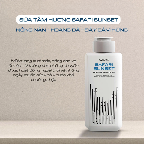 Fanmen Sữa tắm nước hoa Safari Sunset