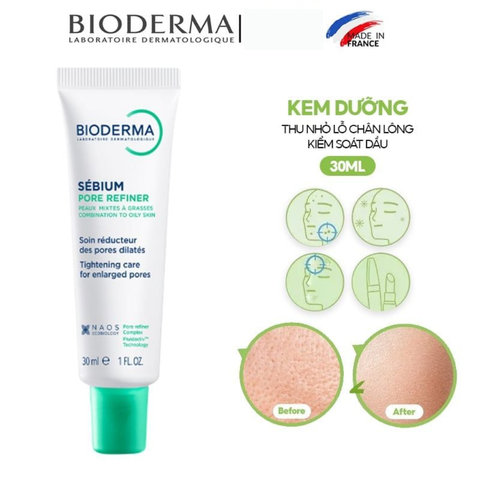 Bioderma Kem dưỡng Sebium Pore Refiner 30ml