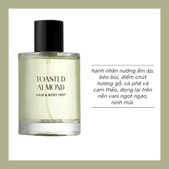 Skinlax Nước hoa tóc và cơ thể hương Hạnh Nhân Nướng Toasted Almond Hair & Body Mist 100ml