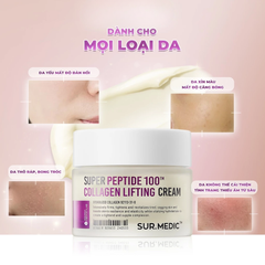 Sur.Medic+ Kem dưỡng Super Peptide 100Tm Collagen Lifting Cream 50ml
