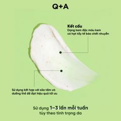 Q+A Tẩy da chết AHA Exfoliator Body Scrub 250ml