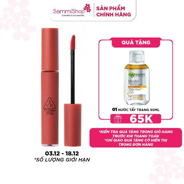 3CE Son kem Velvet Lip Tint