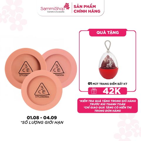 01.08-04.09 APP.WEB 3CE Phấn má Mood Recipe Face Blush