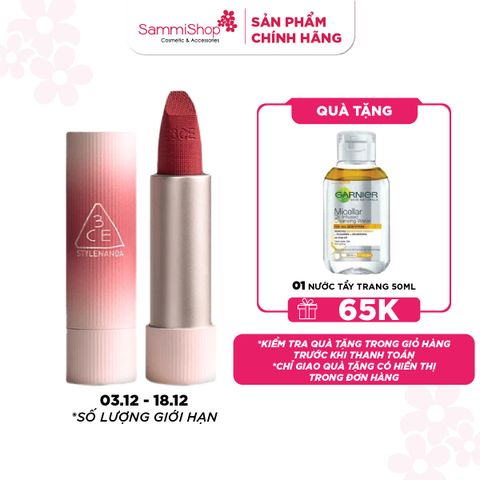 3ce Son thỏi Cashmerehug Lipstick