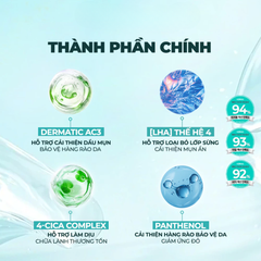 9 Wishes Nước hoa hồng Dermatic Cica Toner 150ml