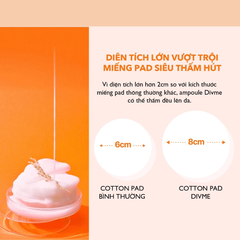 Divme Tinh chất dưỡng Ampoule Pad End Mela One-Shot Whitening 70 miếng 180ml