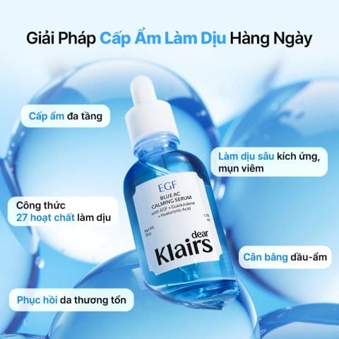 Dear Klairs Tinh chất EGF Blue AC Calming Serum 50g