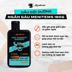 Menitems Dầu gội Nam Anti Dandruff Shampoo Gentle Blue