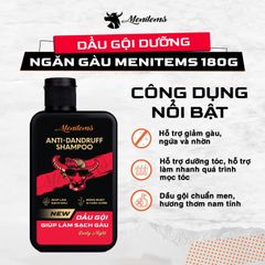 Menitems Dầu gội Nam Anti dandruff Shampoo Lively Night