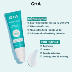 Q+A Kem chống nắng Niacinamide Balancing Daily Sunscreen 50ml