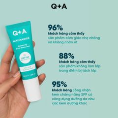 Q+A Kem chống nắng Niacinamide Balancing Daily Sunscreen 50ml