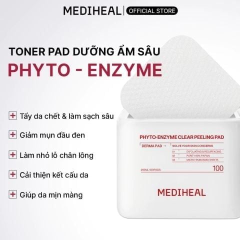 APP-WEB 01.04 - 03.05 Mediheal Mặt nạ dưỡng da Phyto-Enzyme Clear Peeling Pad 210ml
